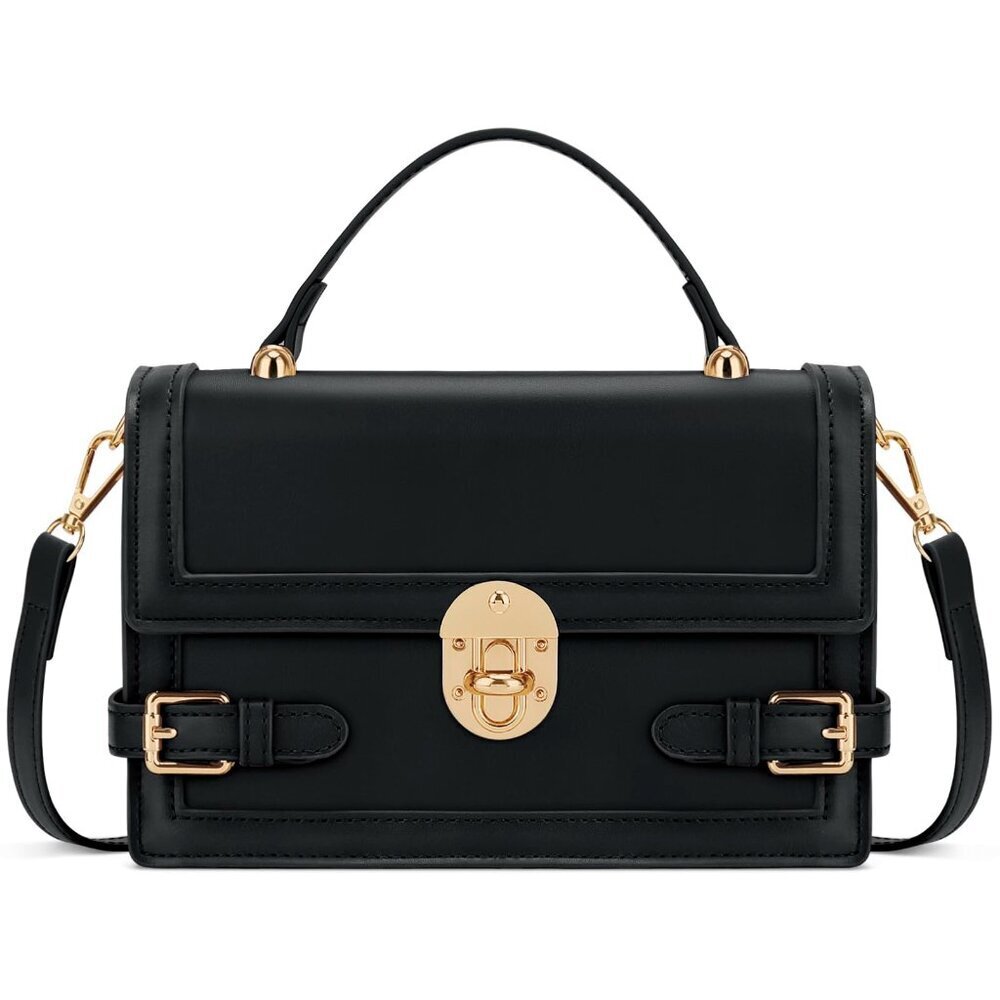 Woven Straw Crossbody Bag with PU Leather Trim - Adjustable Strap & Clutch